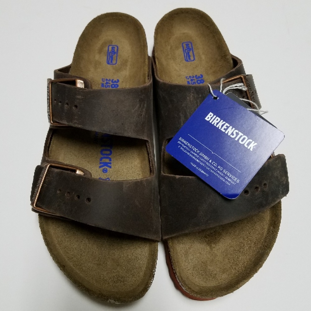 New Birkenstock Arizona Habana Soft Footbed Sandal - Picture 2 of 7